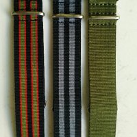 Текстилни каишки НАТО 24 мм, снимка 3 - Каишки за часовници - 36583865