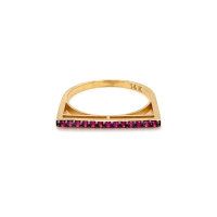 Златен дамски пръстен 1,71гр. размер:53 14кр. проба:585 модел:22003-5, снимка 1 - Пръстени - 44764489