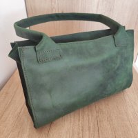 Ръчно изработена дамска чанта от естествена кожа, снимка 6 - Чанти - 44419090