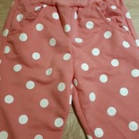 Розово панталонче ,,точици" р-р 80/86, снимка 2 - Панталони и долнища за бебе - 30690434