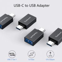 OTG конектор USB Type C към USB адаптер, Алуминиев, Thunderbolt 3 към USB 3.0 , снимка 2 - USB кабели - 33718891