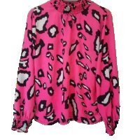 розова блуза с дълъг ръкав, снимка 1 - Блузи с дълъг ръкав и пуловери - 34326589