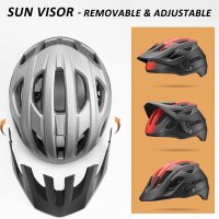 ROCKBROS Унисекс Интегриран универсален шлем за велосипед МТБ/сваляща се козирка + EPS, снимка 4 - Аксесоари за велосипеди - 37223521