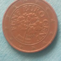 5 Euro Cent 2005 г.Австрии, снимка 2 - Нумизматика и бонистика - 42745557
