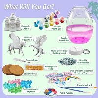 Нов комплект подарък за деца Еднорог Фигурки образователна Боядисване играчка , снимка 5 - Други - 42395038