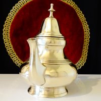 Кана,чайник 1 кг.,никелово сребро,маркирана. , снимка 5 - Антикварни и старинни предмети - 36772313