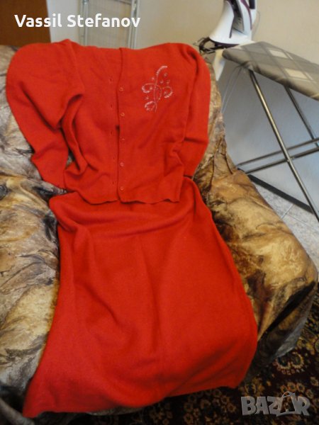 Дамски комплект  пола и жилетка- ангорска вълна, снимка 1