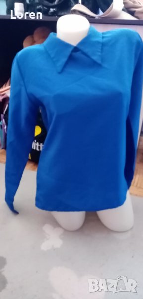 Синя ризка тип блузка, снимка 1