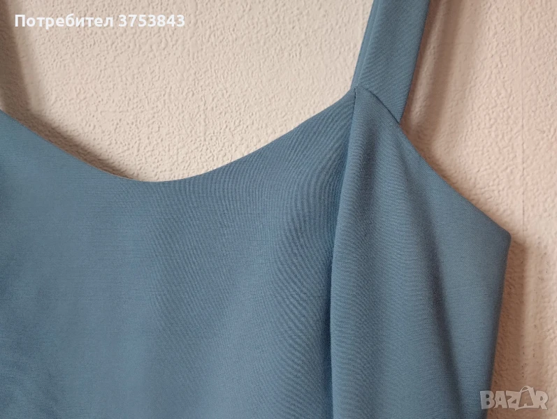 Рокля - гълъбово синьо, снимка 1