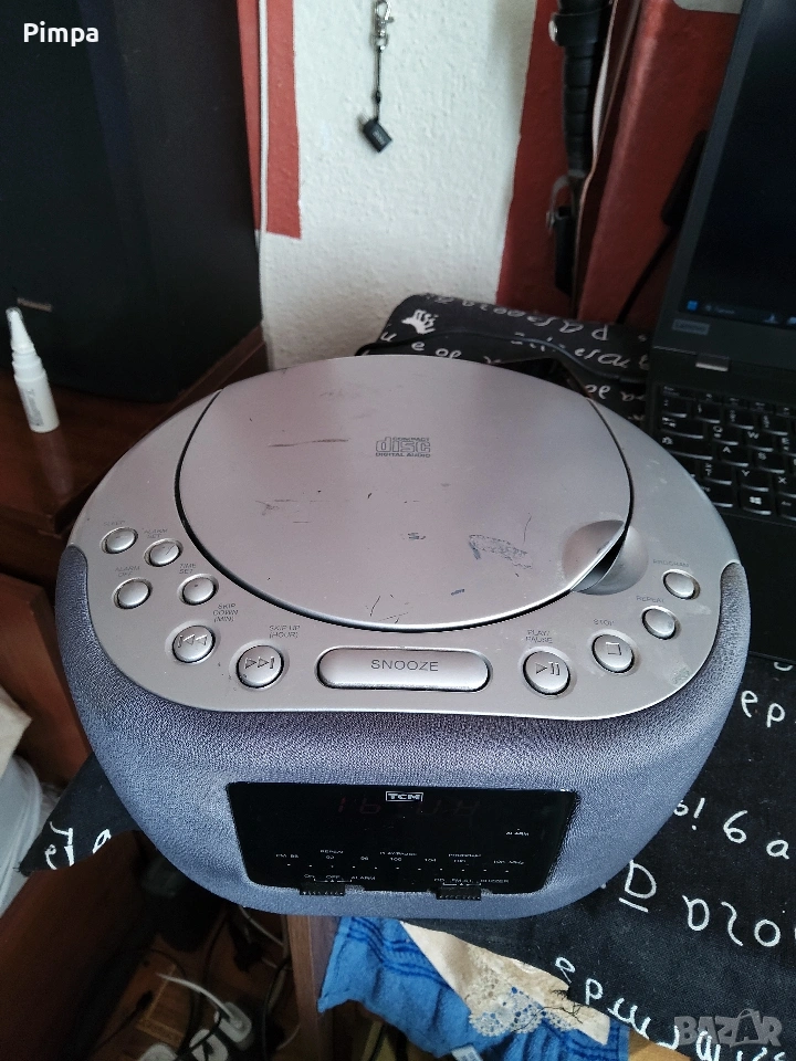 Tcm radio,cd,clock,alarm радио сд часовник , снимка 1