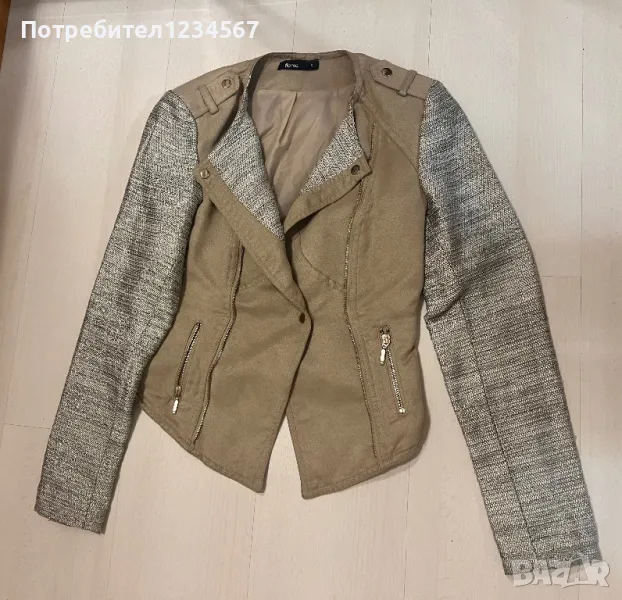 НОВО Дамско велурено яке, снимка 1