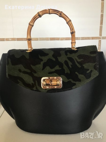 Италианска чанта естествена кожа, снимка 1