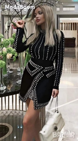 Дамска рокля с капси , снимка 1