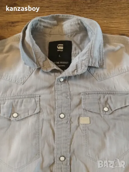 g-star - мъжка дънкова риза Л , снимка 1