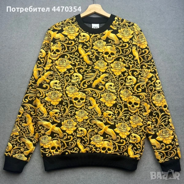 Zara мъжка блуза в злати цвят XL , снимка 1