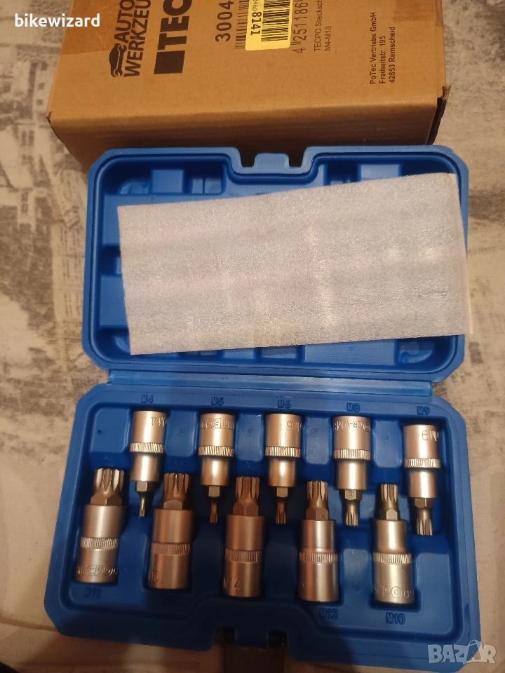 Комплект ключове TECPO 300474 1/2 инча M4-M18 НОВИ, снимка 1
