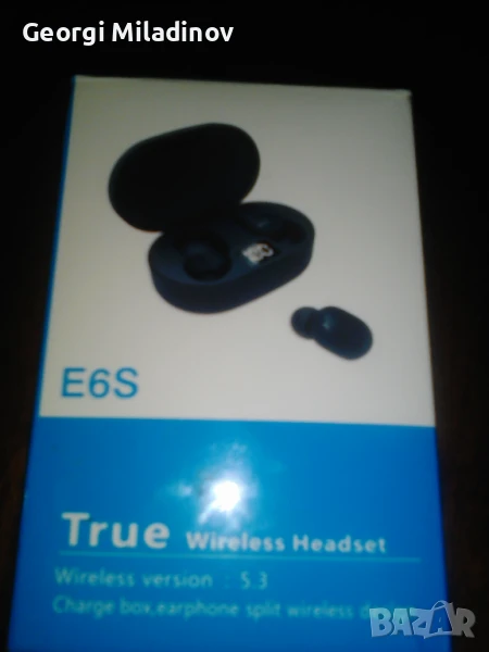 Безжични Bluetooth слушалки TWS E6S , снимка 1