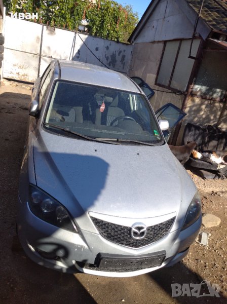 Мазда 3 1.6 DI .110 кс. 2004 год. Хечбек на части. Сива., снимка 1