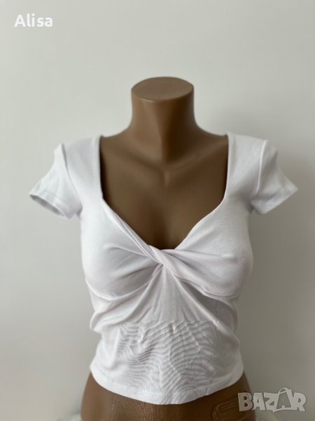 Дамска бяла тениска, снимка 1