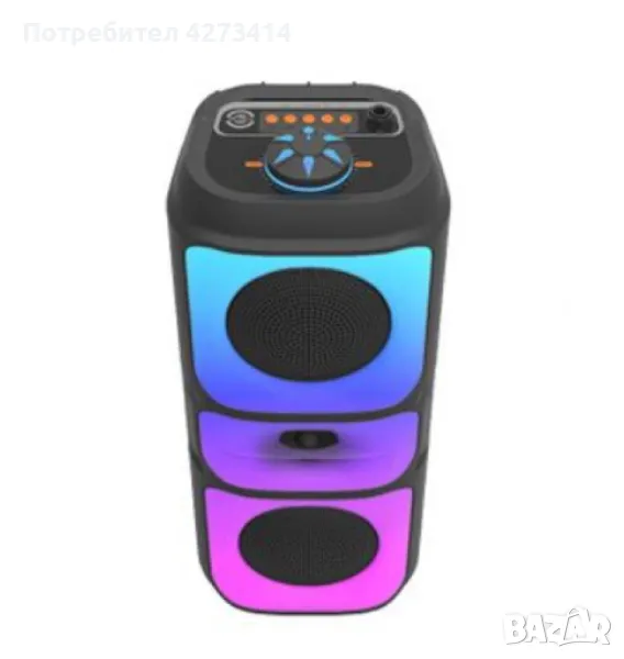 Мощна 4-инчова безжична тонколона с караоке функция MS-3629BT, снимка 1