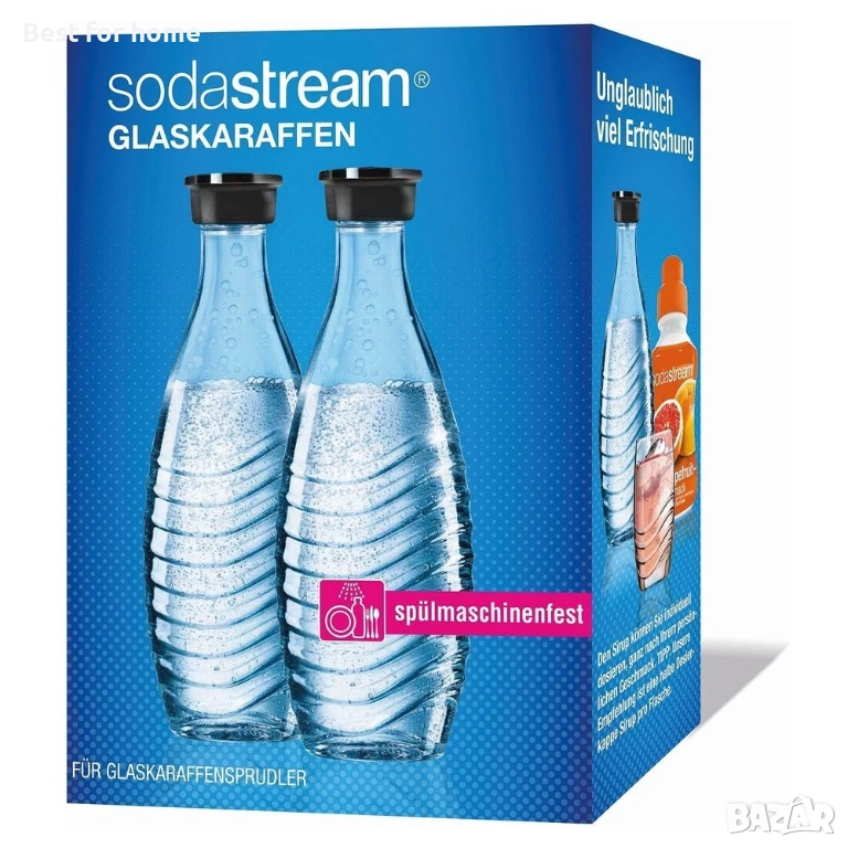 SodaStream DuoPack 2 x 0.7 л, стъкленr бутилки, снимка 1