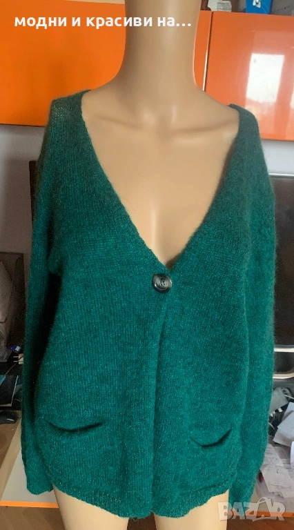 Дамска жилетка Esisto, кид мохер и бейби алпака, снимка 1