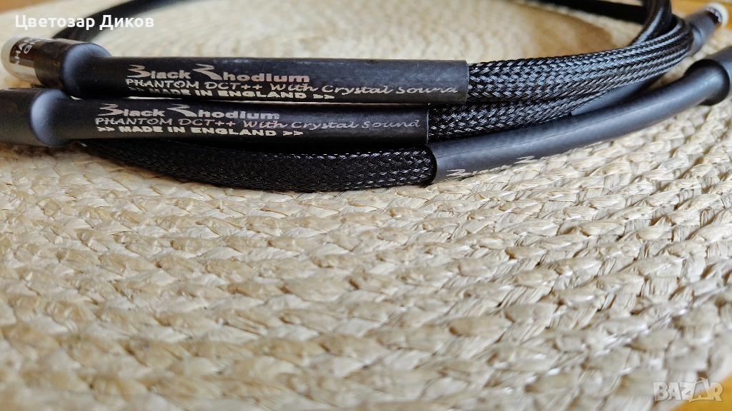 Black Rhodium Phantom DCT++ With Crystal Sound+GN-4 Rhodium RCA Connector, снимка 1