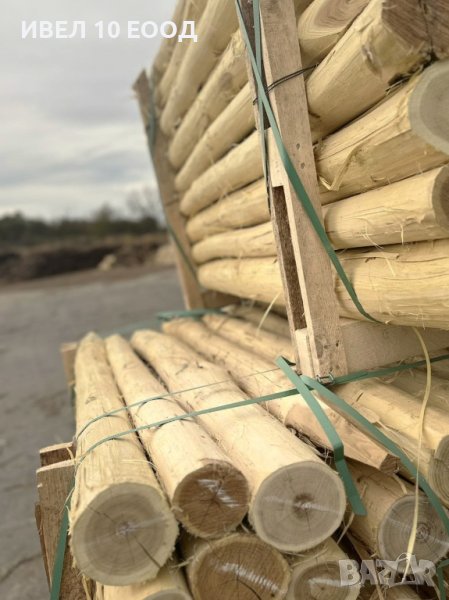 Дървени колове от акация и дърва за огрев , снимка 1