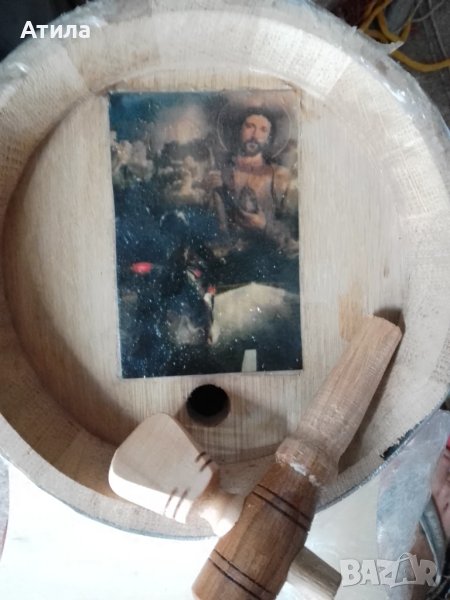 буре,бъчва с ваша цветна снимка или надпис, снимка 1