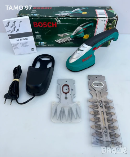 Bosch isio 3,6V - Акумулаторна ножица за трева и храсти, снимка 1