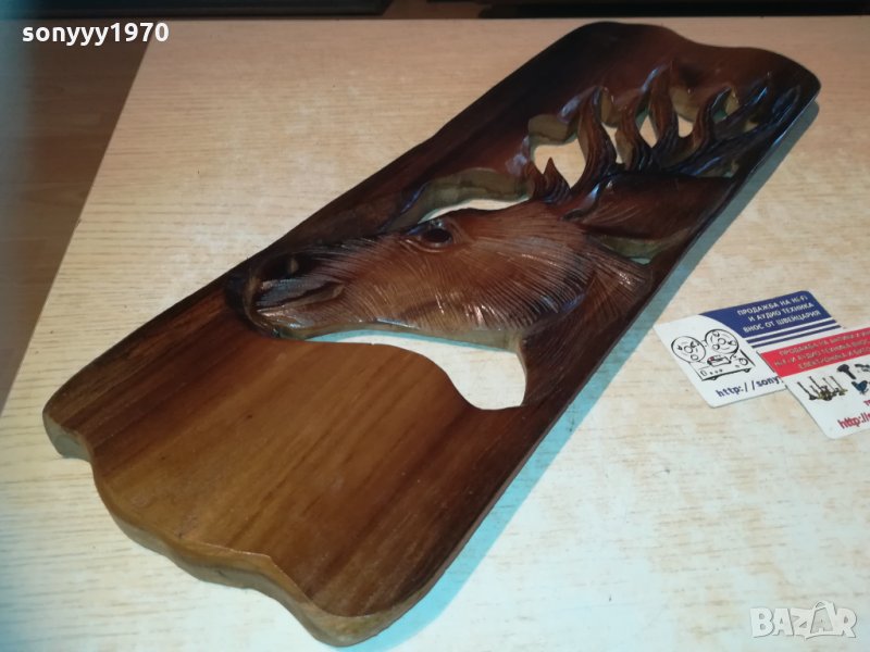 Пано за стена тиково дърво с ЕЛЕН 3112201059, снимка 1