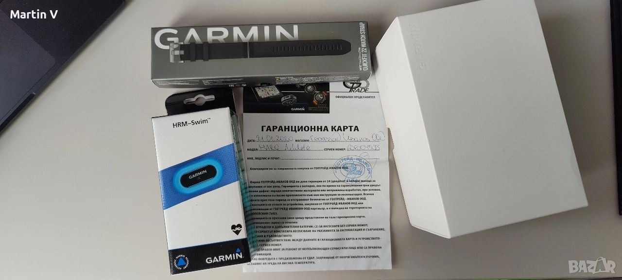 Продавам Garmin Marq Athlete + HRM-Swim + Strap, снимка 1