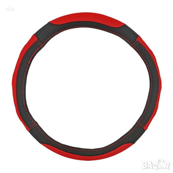 Калъф за волан, 38cm, еко кожа, червен, снимка 1