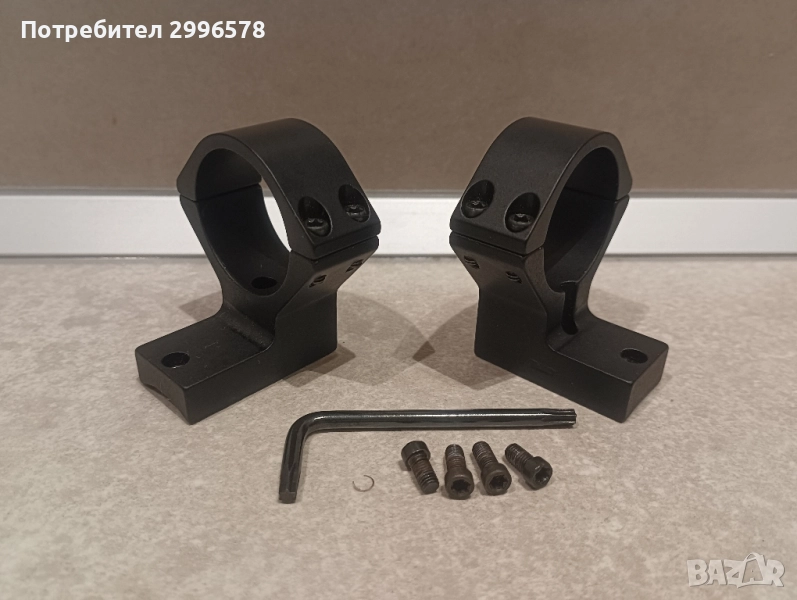 Рингове за оптика 30mm Bergara B14 Remington 700 20 moa без picatinny rail пикатини база, снимка 1