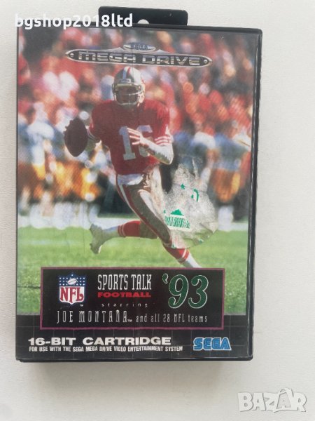 NFL Sports Talk football 93 starring Joe Montana за Sega Mega Drive, снимка 1