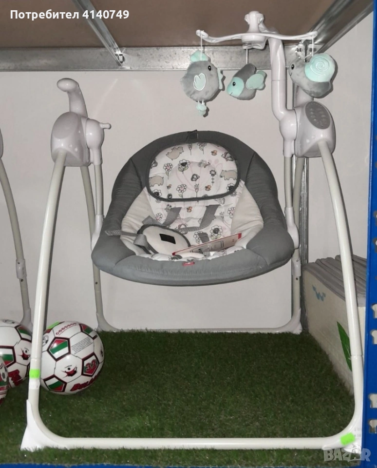 Електрическа люлка за бебе Zizito Hana, снимка 1