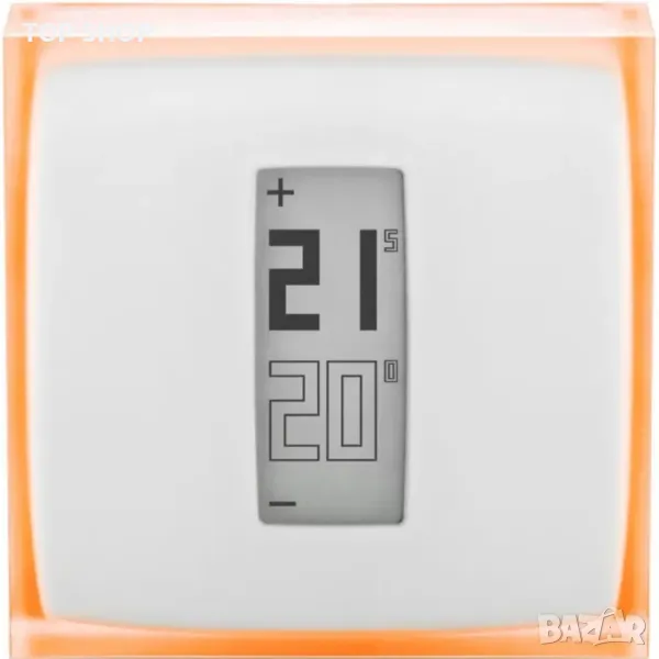 Netatmo Smart Термостат, Wi-Fi, Програмируем, Съвместимост iOS и Android, Бял, снимка 1
