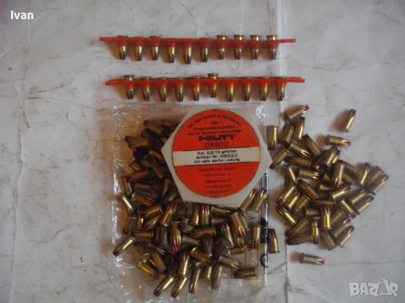 КАПСИ ЗА ПИСТОЛЕТ ПУШКА ЗА БЪРЗ ДИРЕКТЕН МОНТАЖ HILTI DX 600N КАПСОВ ЗАРЯД ЗА БЕТОН И МЕТАЛ, снимка 1