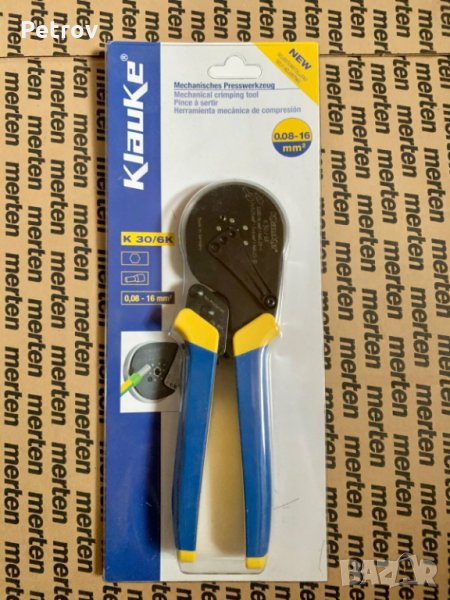 KLAUKE K30/6K - Made in Germany - ТОП PROFI Кримпклещи за накрайници 0,08-16mm²!!!ШЕСТОСТЕНЕН КРИМП!, снимка 1
