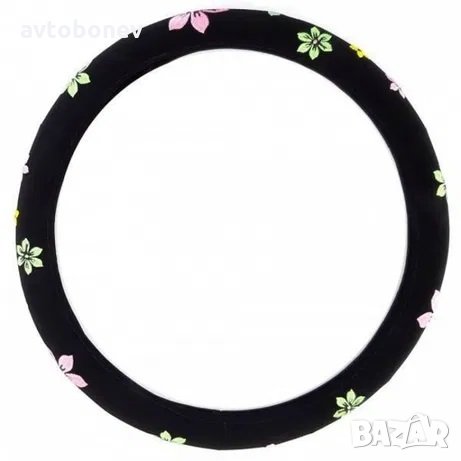 Калъф за волан с цветя, снимка 1