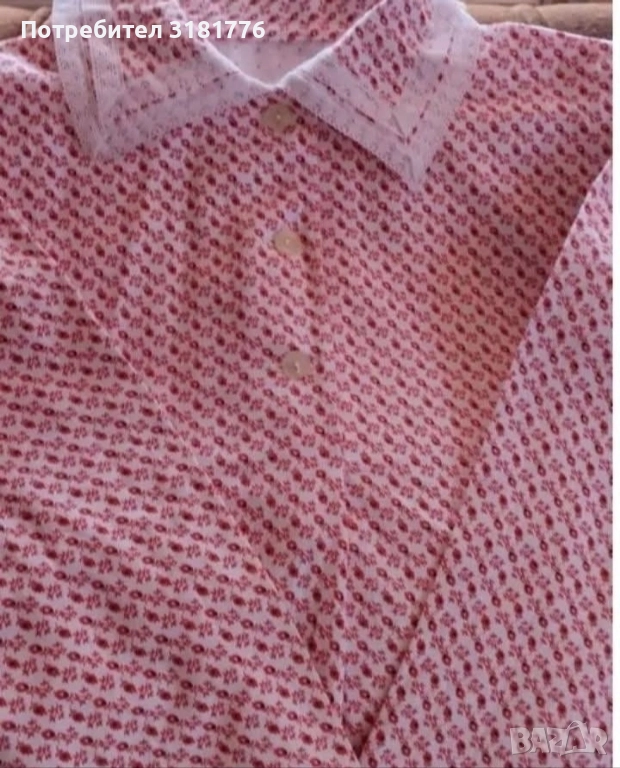 Дамска бархетена нощница., снимка 1