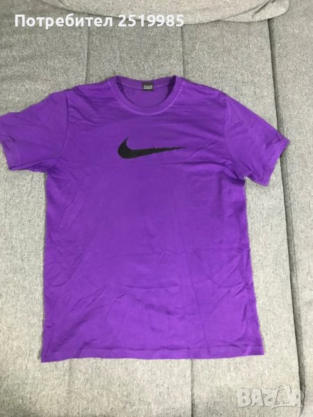 Лилава тениска NIKE - размер М, снимка 1