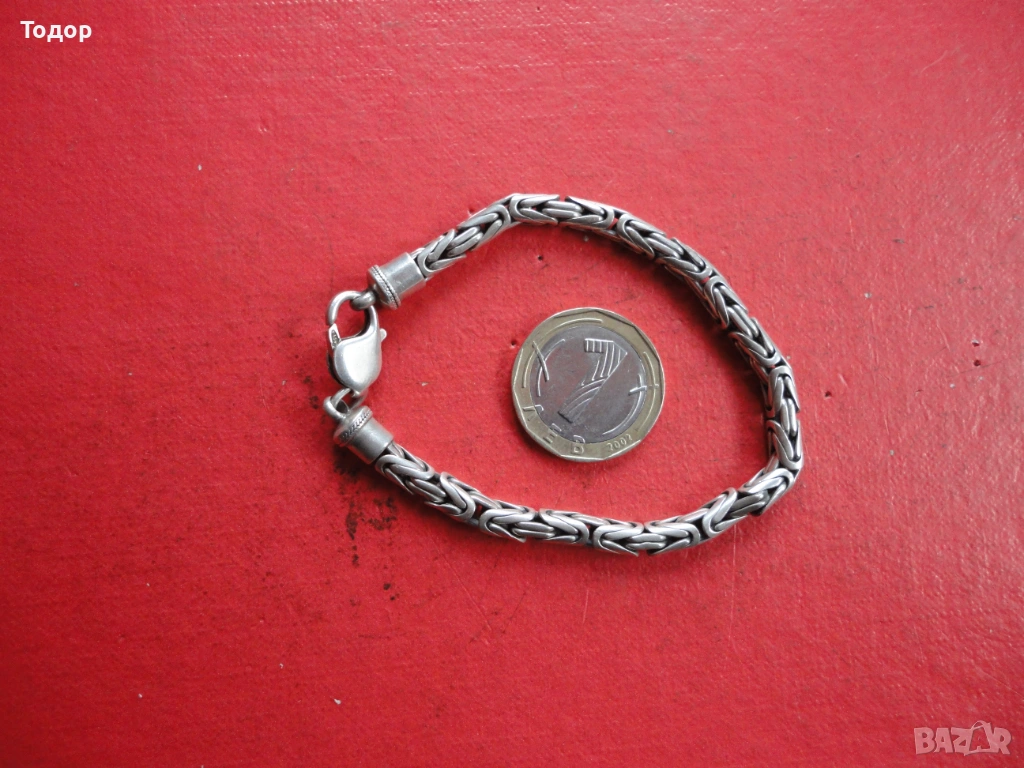 Невероятна сребърна гривна 2, снимка 1