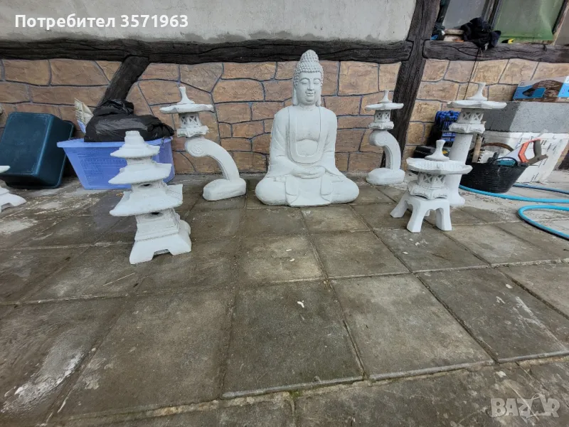 Градински фигури от бетон японски фенер/пагода, снимка 1