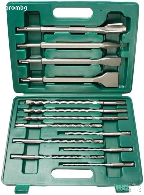 Mannesmann комплект длета и свредла 13 бр., SDS-plus, Германия, снимка 1