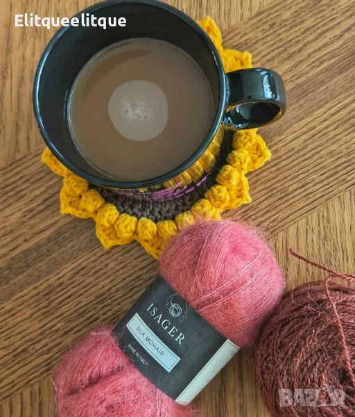 плетена подложка за чаши, снимка 1