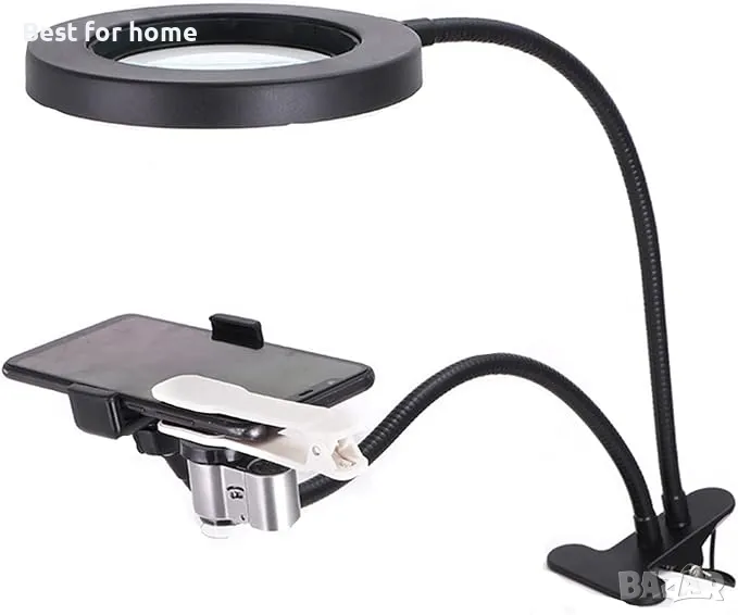 Настолна лампа с лупа с  72 LED светлини Meichoon, снимка 1