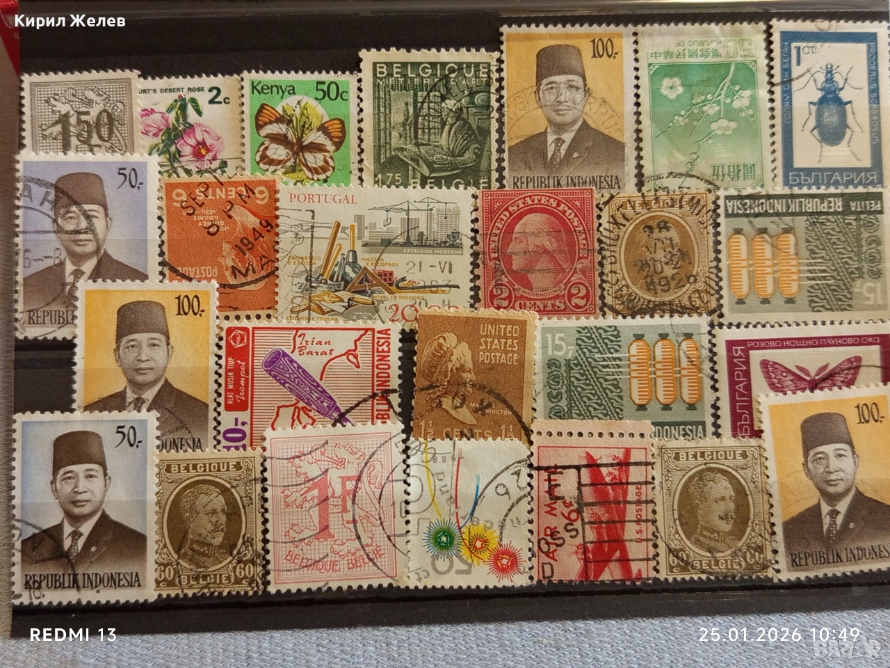 Стари пощенски марки от цял свят смесени ИНДОНЕЗИЯ, БЕЛГИЯ, АМЕРИКА за КОЛЕКЦИЯ 52016, снимка 1