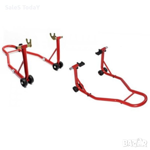 Стойки за мотор, предна и задна, универасална стойка за пистови мотори, черен, снимка 1