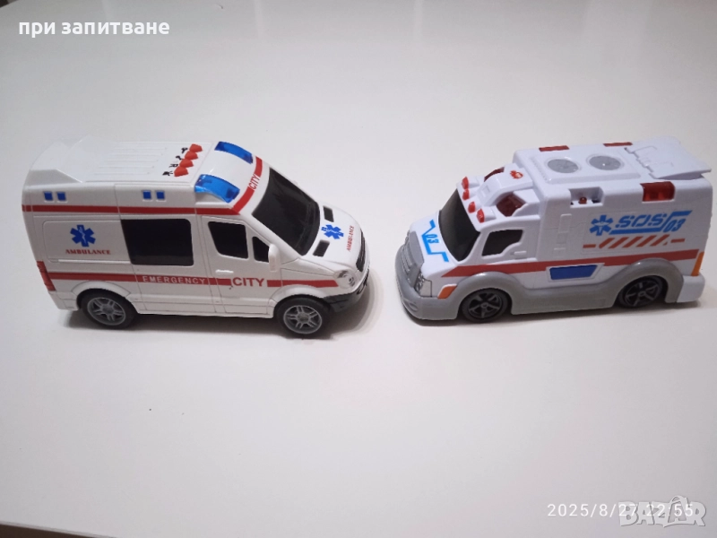 2 бр. линейки пластмасови, 16 см. и 2 полицейски джипа 11-13 см. Volvo XC 90 и BMW X5 , снимка 1